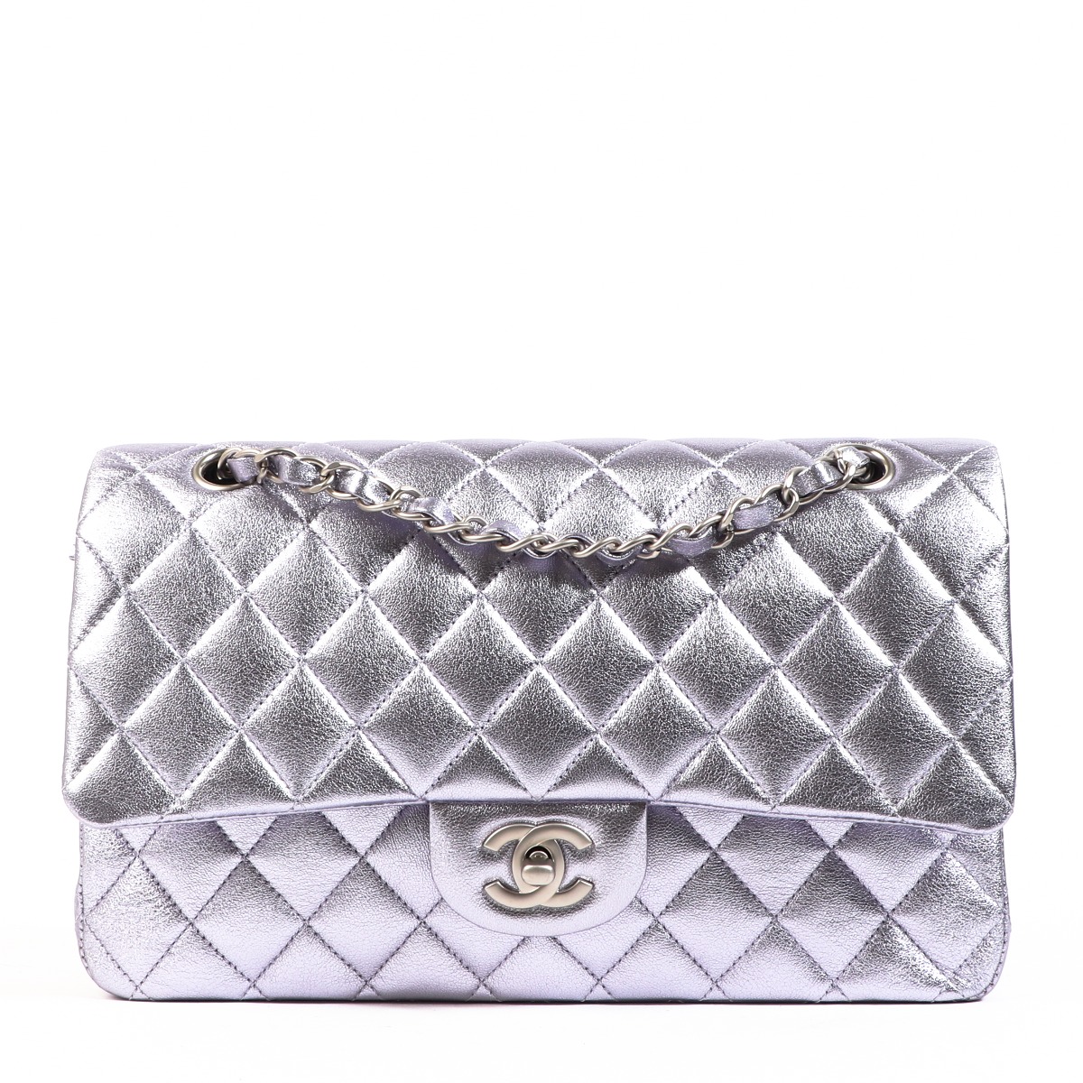 Chanel Metallic Purple Classic Flap Bag ○ Labellov ○ Buy