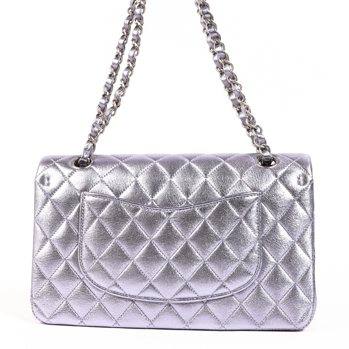 Sold at Auction Chanel Metallic Gold Quilted Lambskin Classic Flap Bag