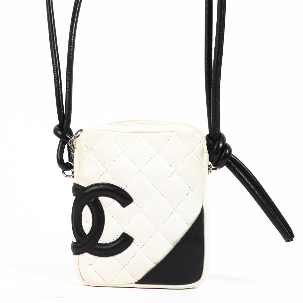 Chanel Black and White Cambon Ligne Crossbody Bag Labellov Buy and Sell  Authentic Luxury