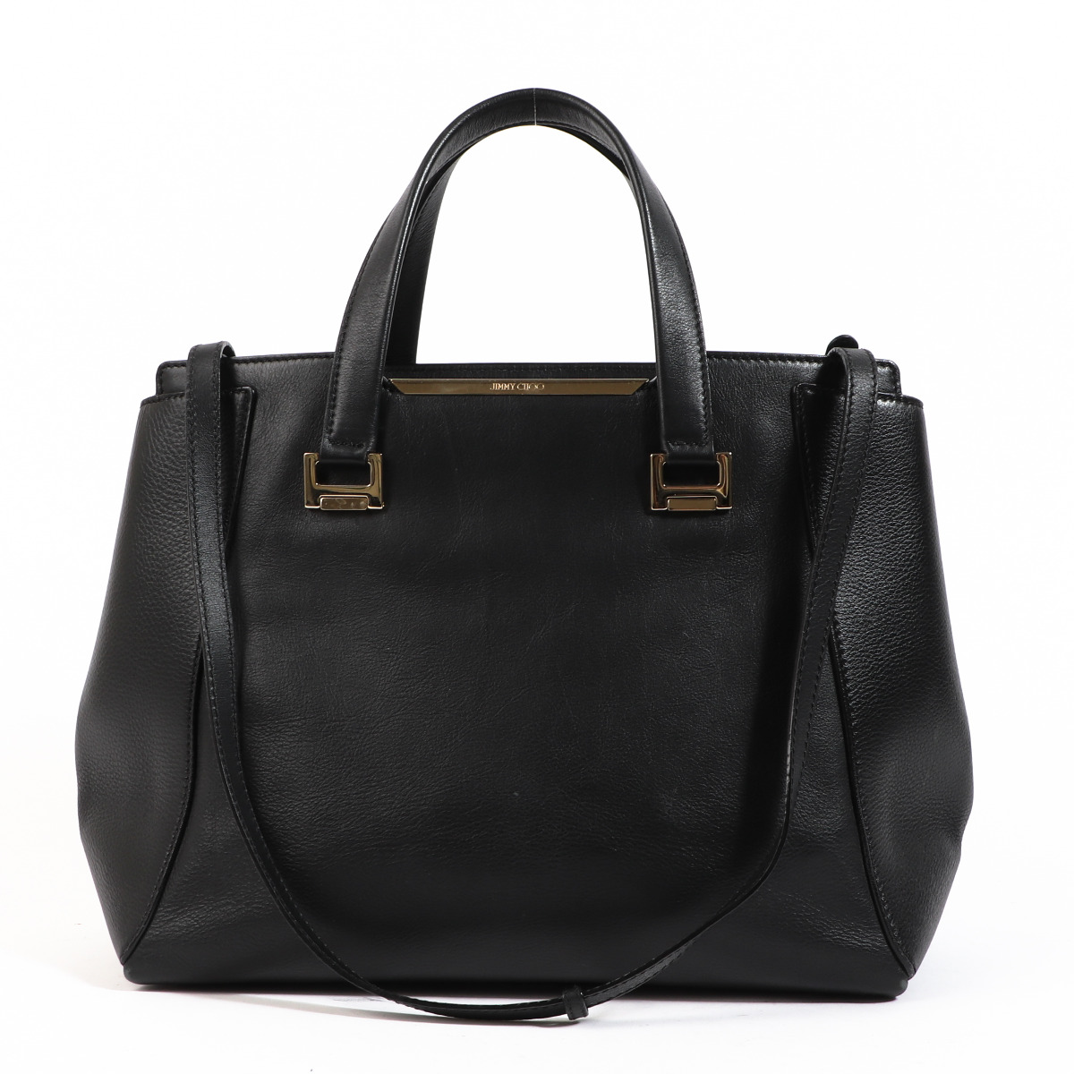 Jimmy Choo Black Leather Alfie Tote ○ Labellov ○ Buy and