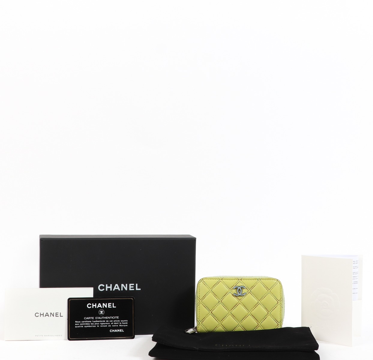 その他 CHANEL post card Chanel 19S Yellow Card Holder Wallet ○ Labellov ○ Buy and