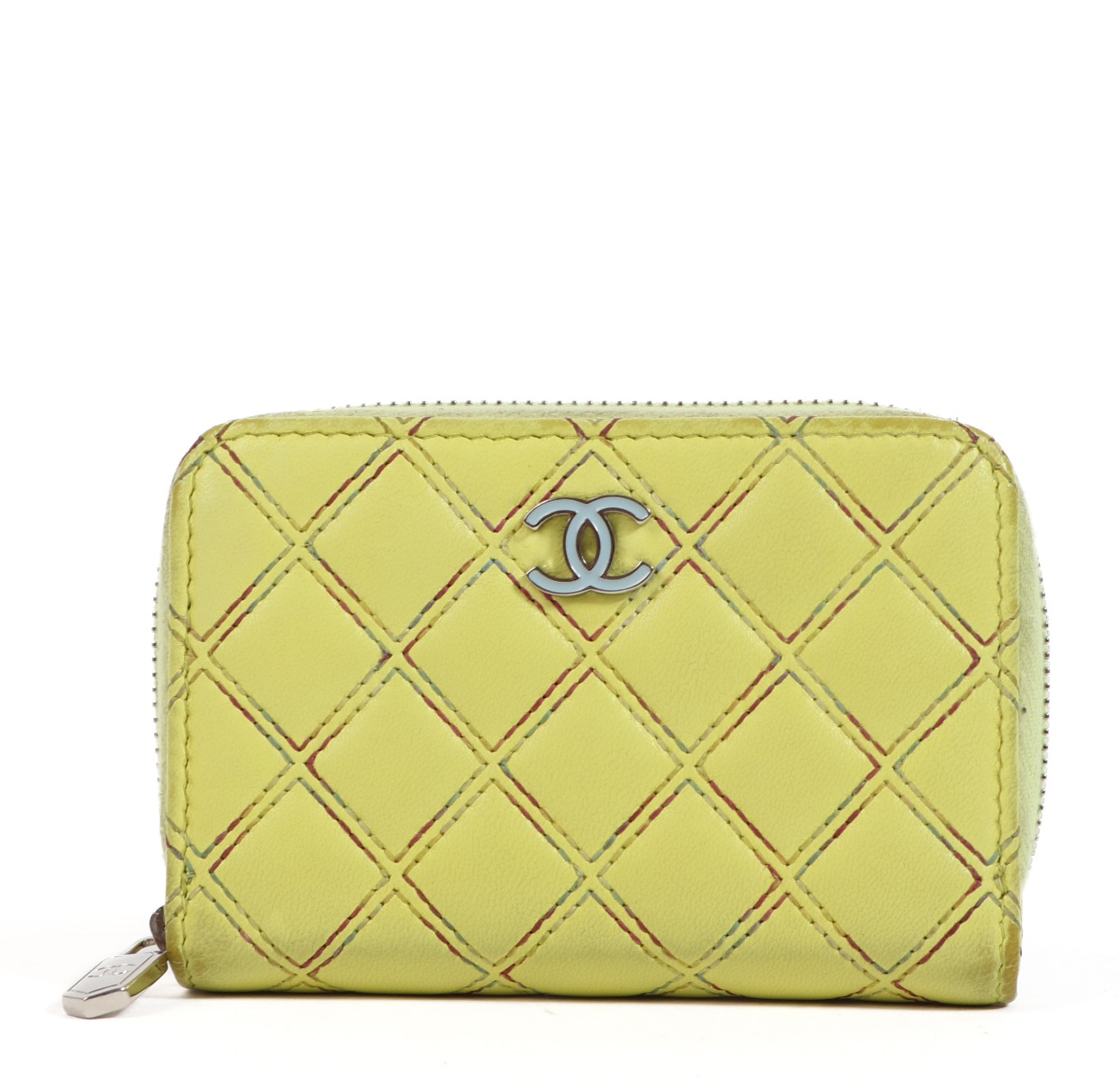 Chanel outlet yellow wallet