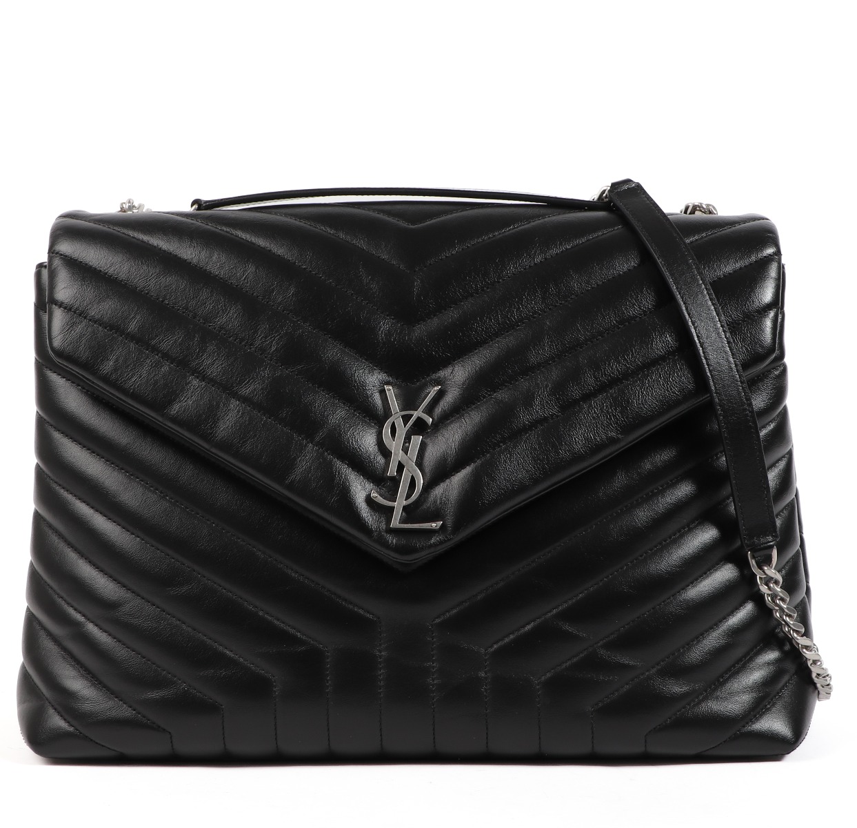 Saint Laurent Black Loulou Large Chain Bag ○ Labellov ○ Buy and