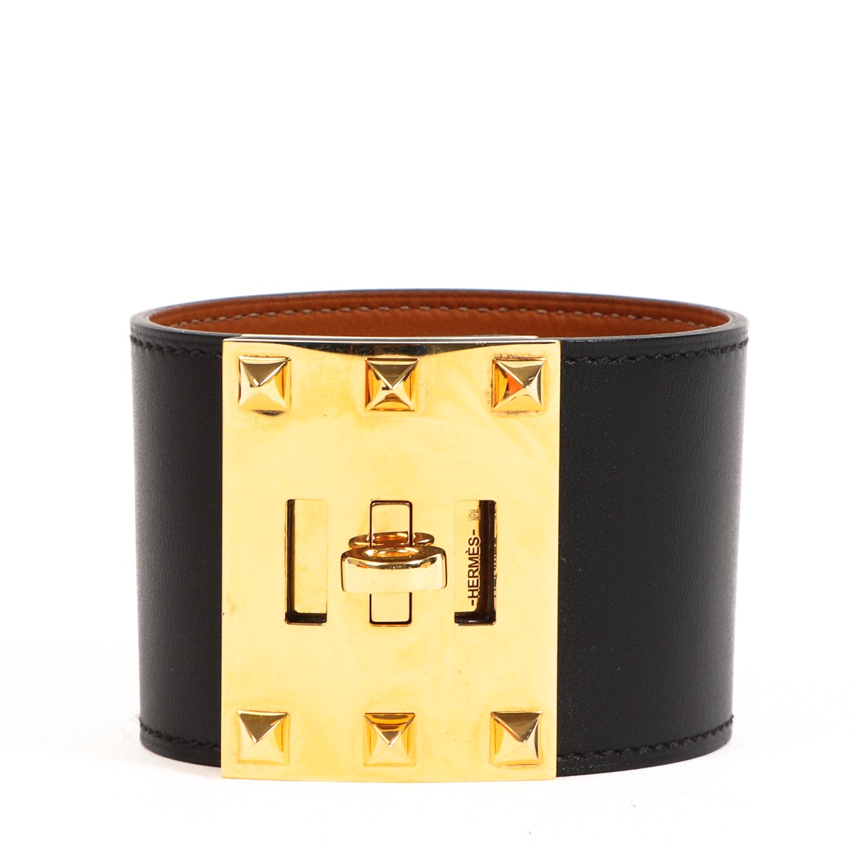 HERMES ブレスレット Kelly Dog Exreme Noir ll07892_hermes_black_leather_b