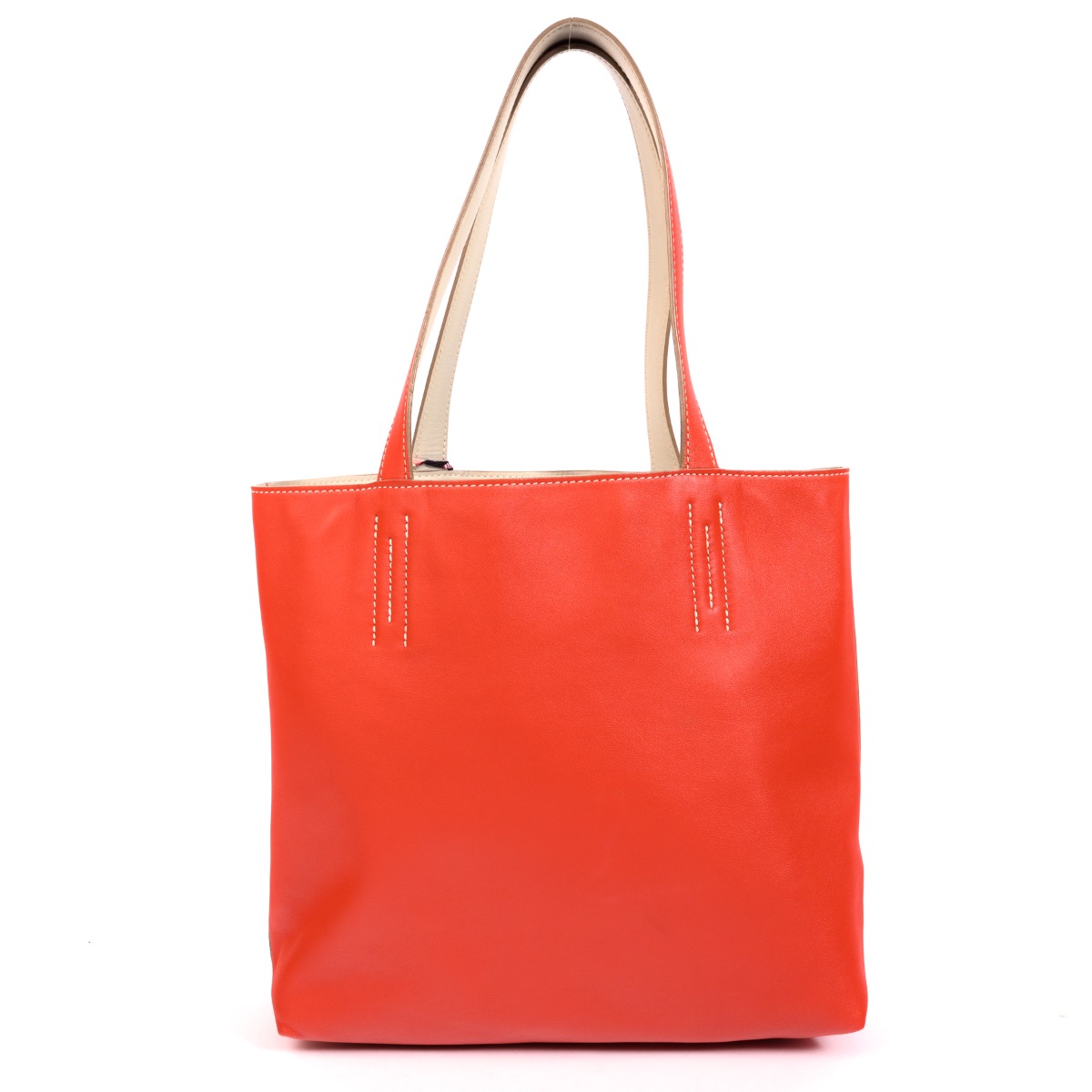 hermes toile and leather garden party 36 tote handbag, good