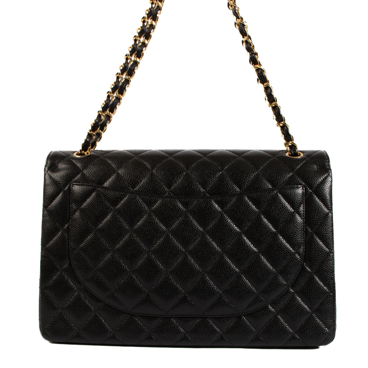 25SS★【CHANEL】Maxi Flap Bag マキシフラップバッグ Maxi flap bag with top handle, Grained calfskin & gold-tone