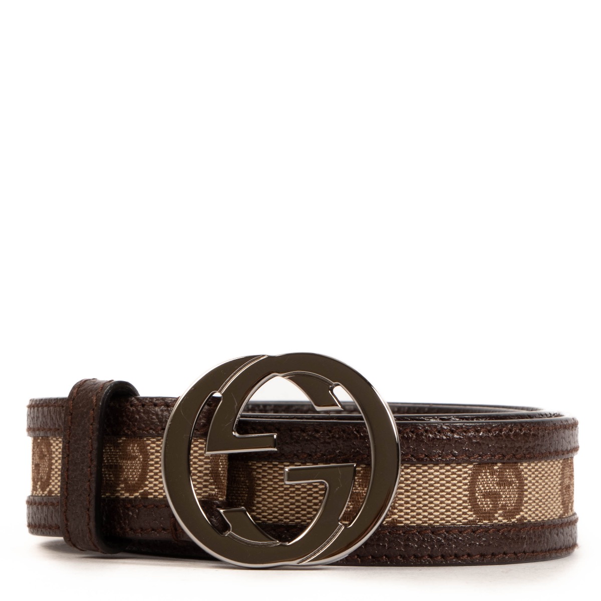 Light brown gucci top belt