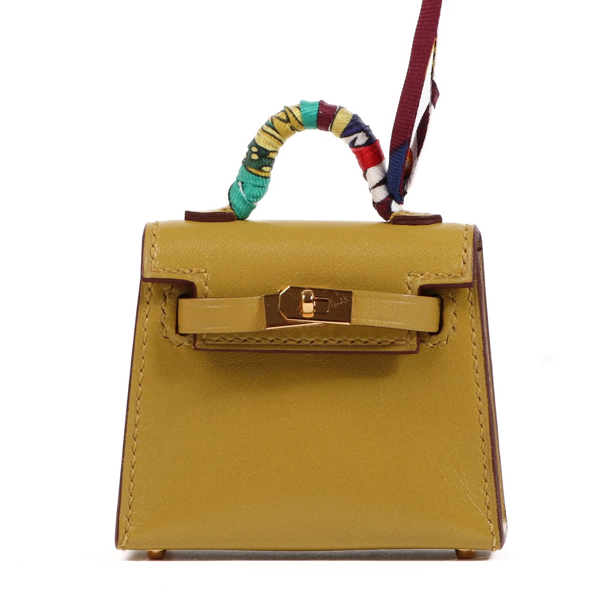 Hermès Kelly Tadelakt Micro Mini Twilly Bag Charm