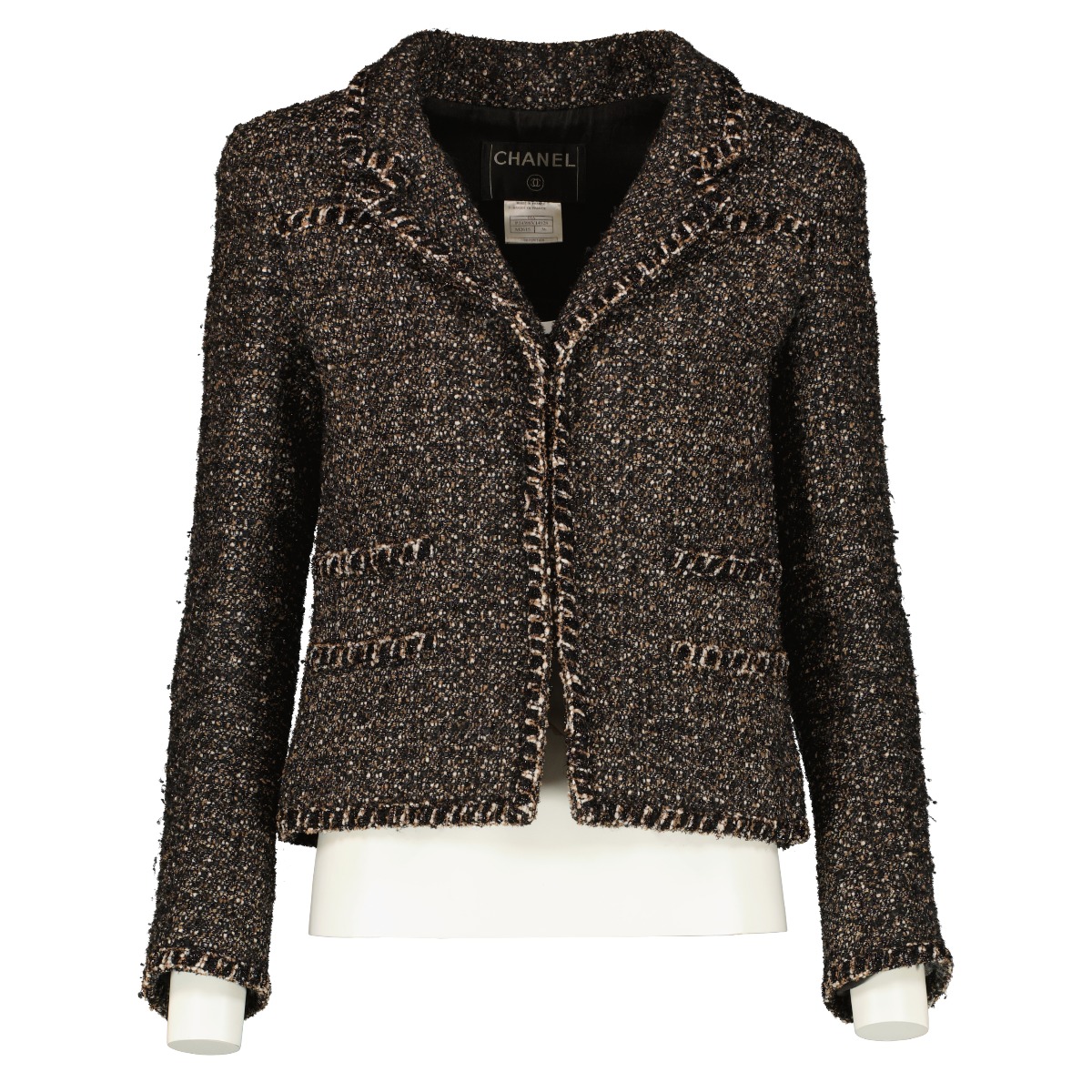 Chanel 04A Black Tweed Jacket - size FR36 ○ Labellov ○ Buy