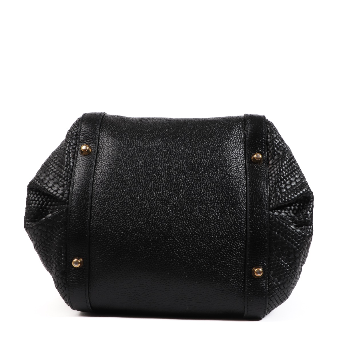 Delvaux Black Toile de Cuir Punch Top Handle ○ Labellov