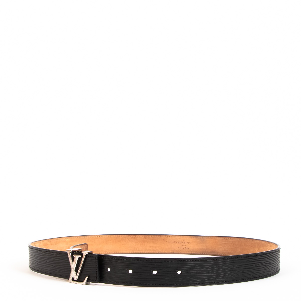 Initiales leather belt Louis Vuitton Black size 95 cm in Leather - 32522385