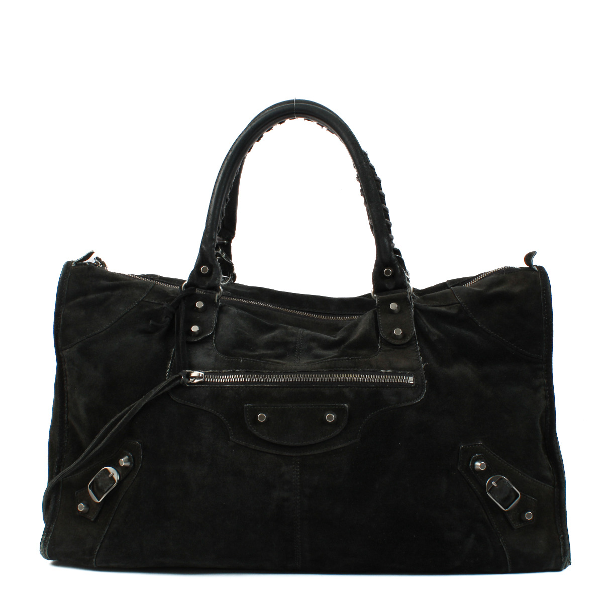 バッグ BALENCIAGA SUEDE STUDS LOGO TOTE BAG Bags | Balenciaga US