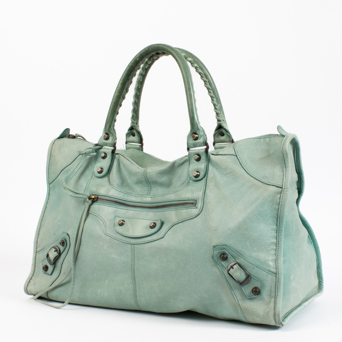 BALENCIAGA バッグ ll08132_balenciaga_green_leath