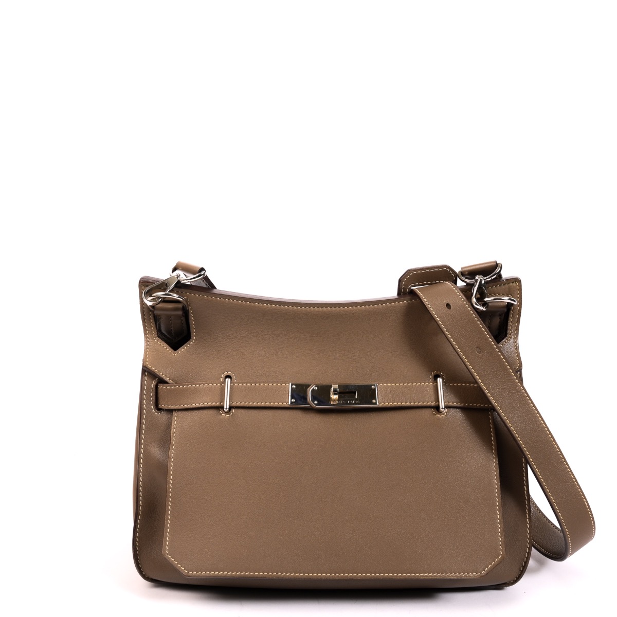 Hermès Jypsière 28 Etoupe Swift Palladium Hardware Hermès Jypsière 28 Etoupe Swift Palladium Hardware