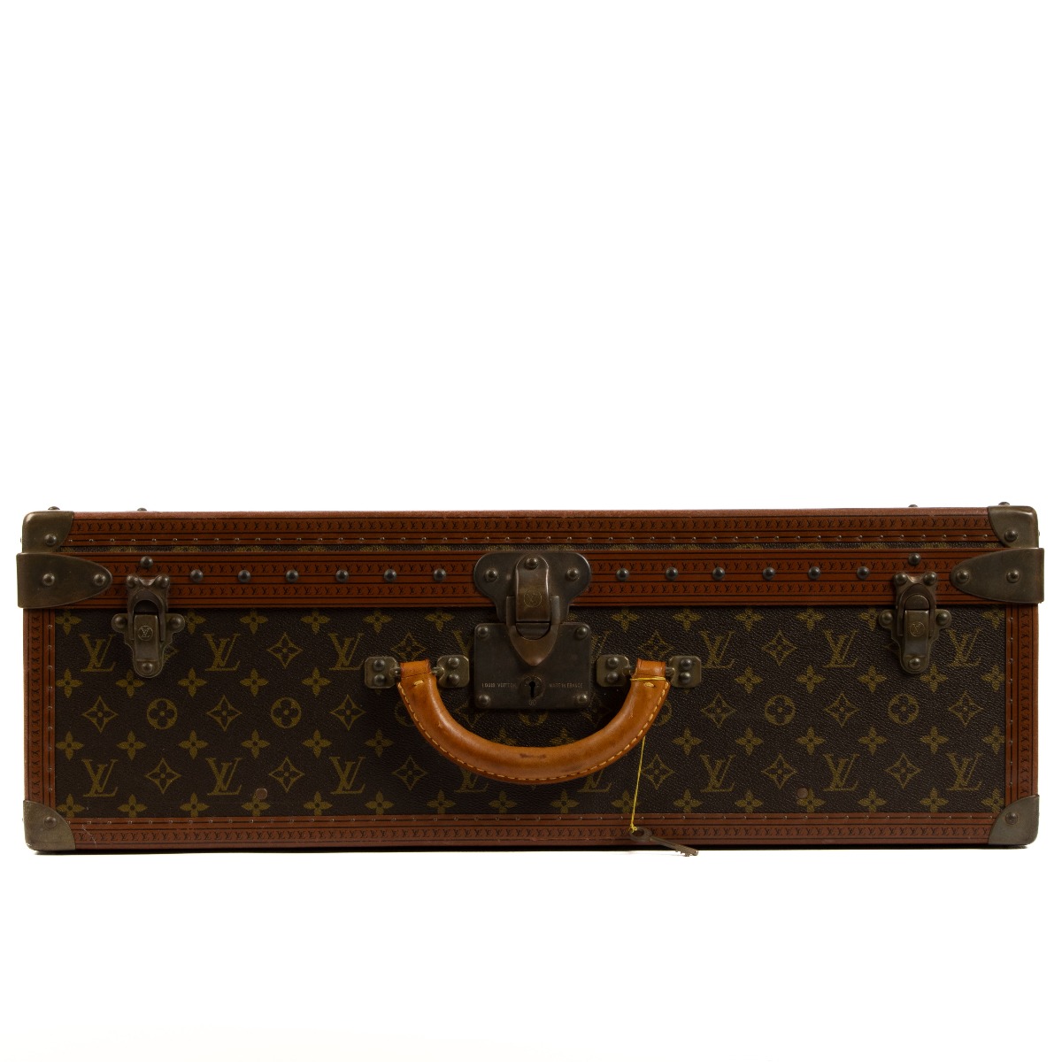 Louis Vuitton Alzer 65 M21227 Monogram Trunk Hard Case Handbag Luggage Bag  Brown