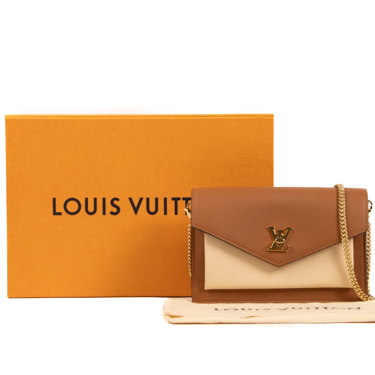 エレガント♡【LOUIS VUITTON】Pochette Mylockme Chain ll08161_louis_vuitton_cognac_m