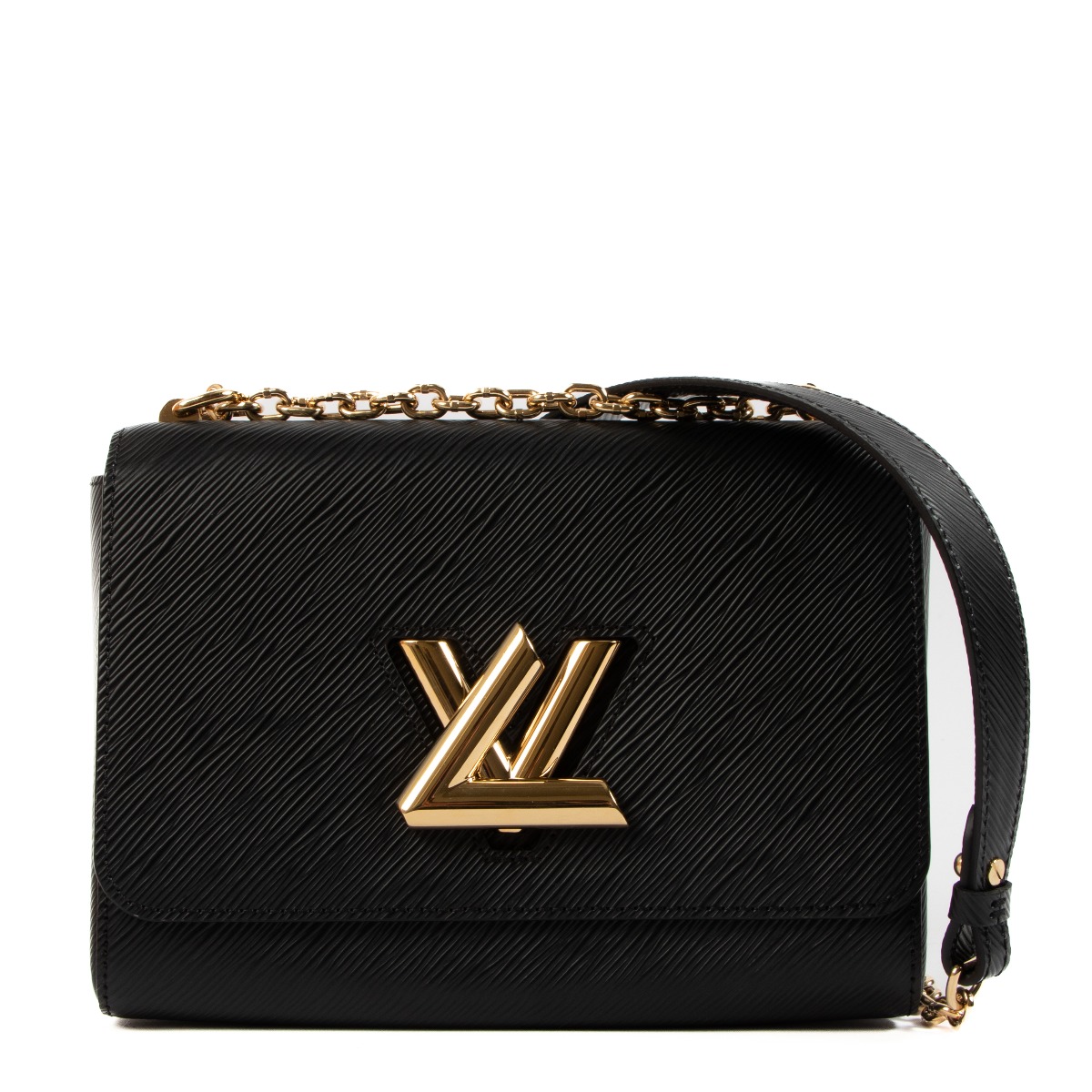 Louis Vuitton Black Epi Leather Twist MM Shoulder Bag