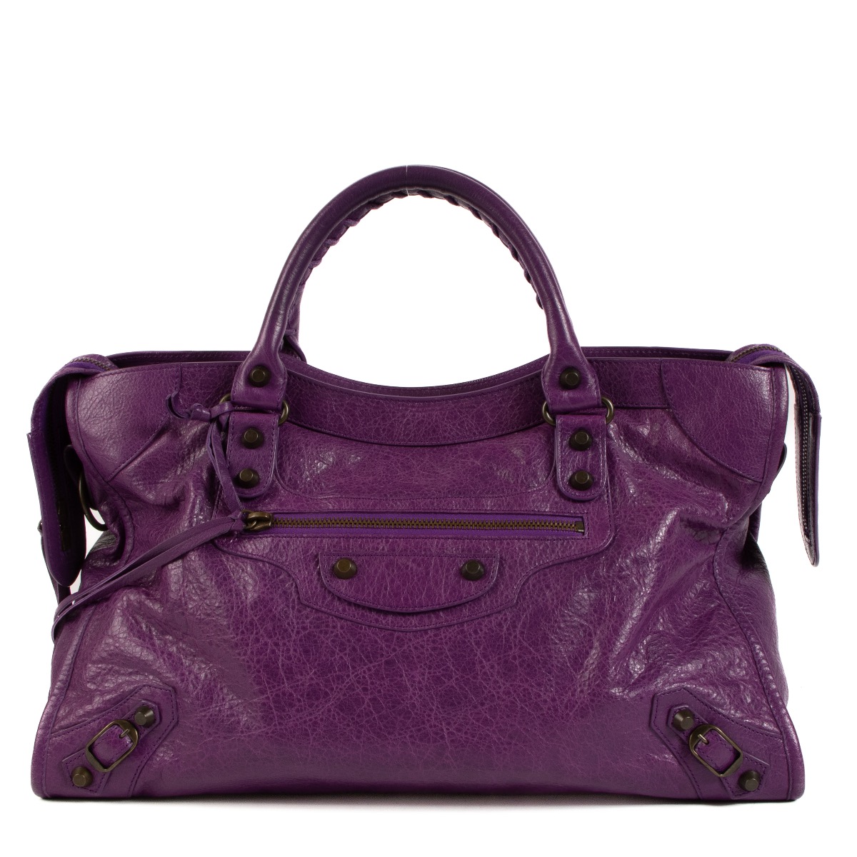 Balenciaga Ultraviolet Arena Medium Classic City Bag ○ Labellov