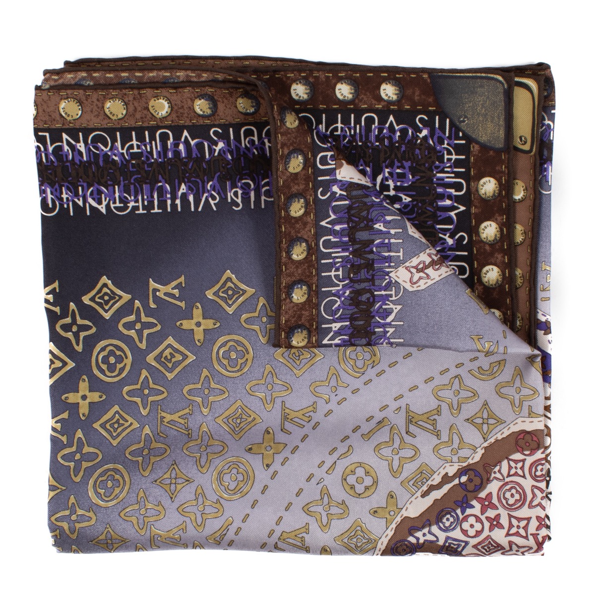 Louis Vuitton Multicolor Silk 90 Scarf ○ Labellov ○ Buy