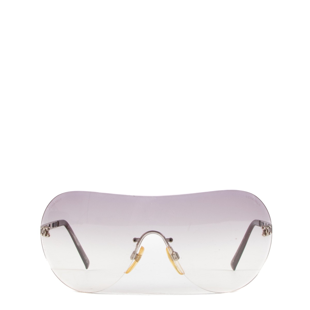 Chanel vintage discount rimless sunglasses
