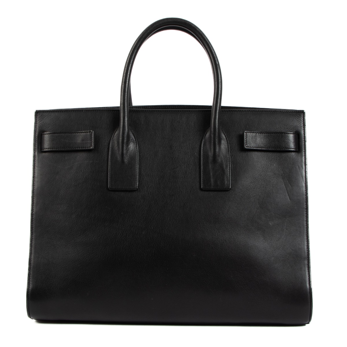 ◆Saint Laurent 23AW◆Sac de Jour レザー ラージ バッグ◆ Saint Laurent - Sac De Jour Black Grained Leather Small Soft
