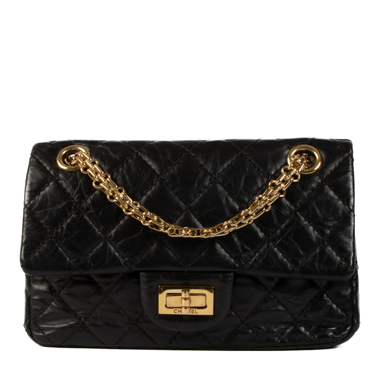 Chanel 2.55 black hot sale