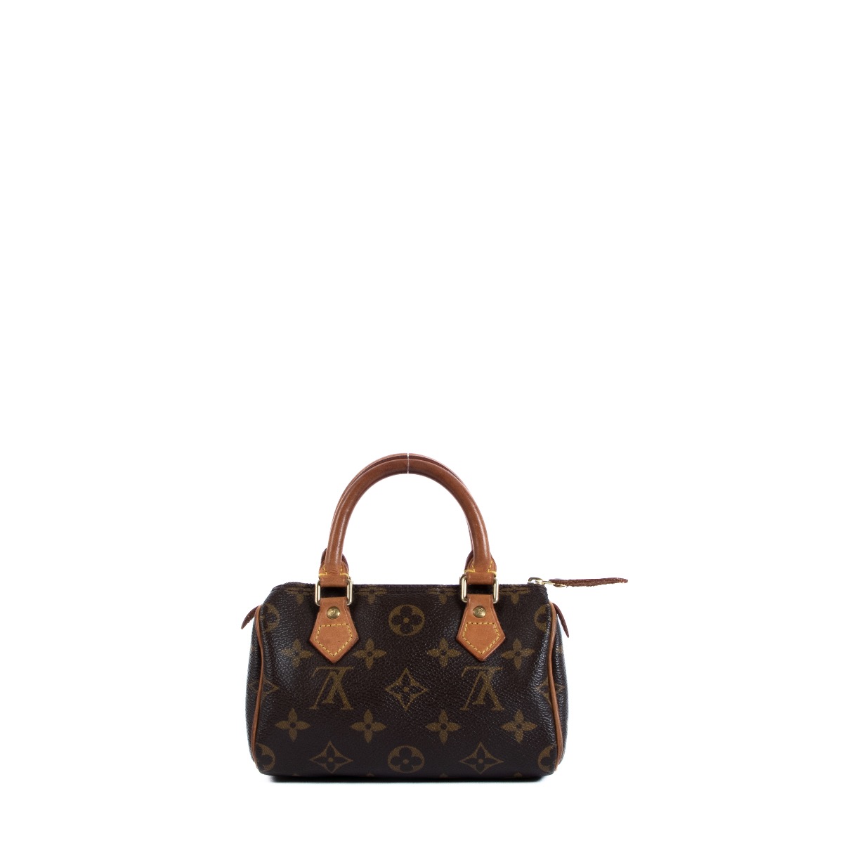 Louis Vuitton Nano Speedy Mini Brown Monogram LV Logo Crossbody Shoulder  Bag