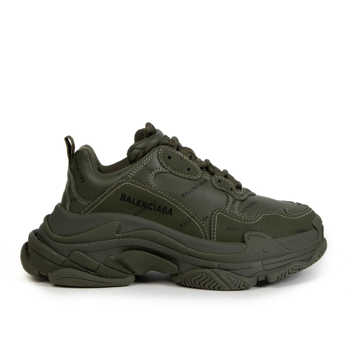 Olive green balenciaga best sale sneakers
