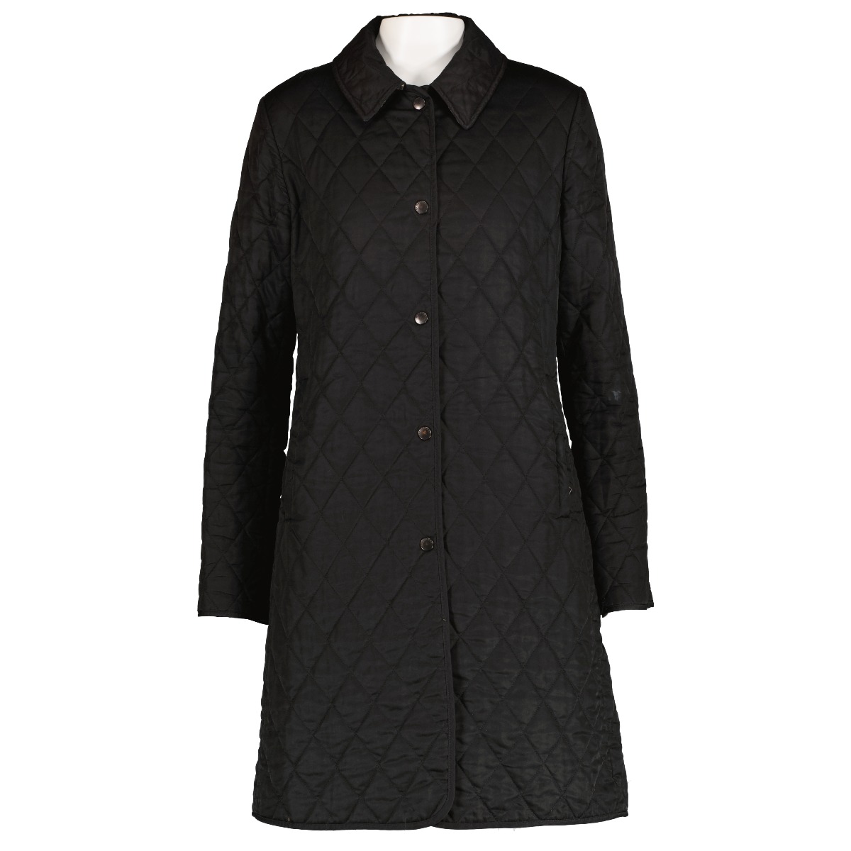 Burberry coat quilted black shop