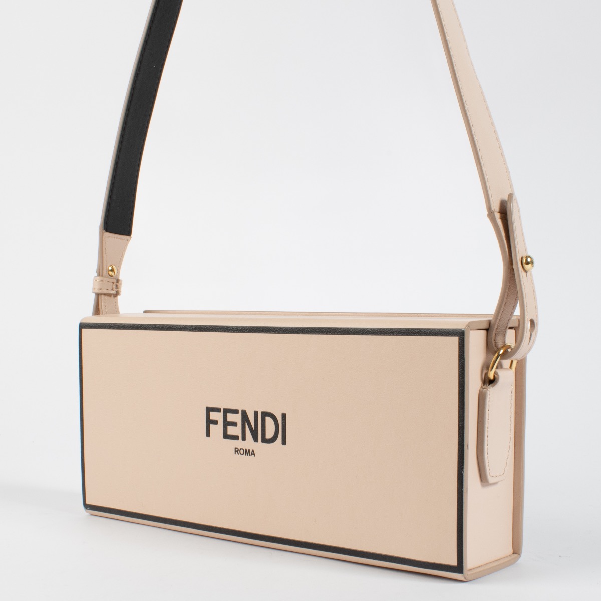 FENDI Zucchino Canvas Shoulder Bag Brown Auth ep8229 | eBay