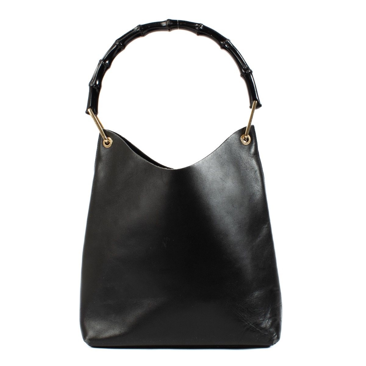 Gucci Black Leather Bamboo Top Handle Bag ○ Labellov ○ Buy Gucci Black Leather Bamboo Top Handle Bag ○ Labellov ○ Buy
