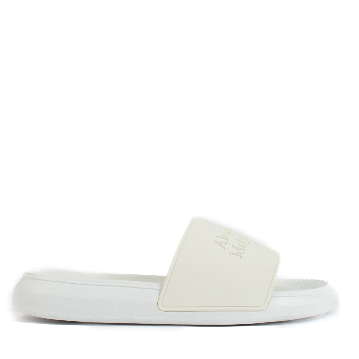 【ALEXANDER MCQUEEN】レザーミュール半透明ヒール◆関税送料込 White 'Larry' sneakers Alexander McQueen - Alexander McQueen