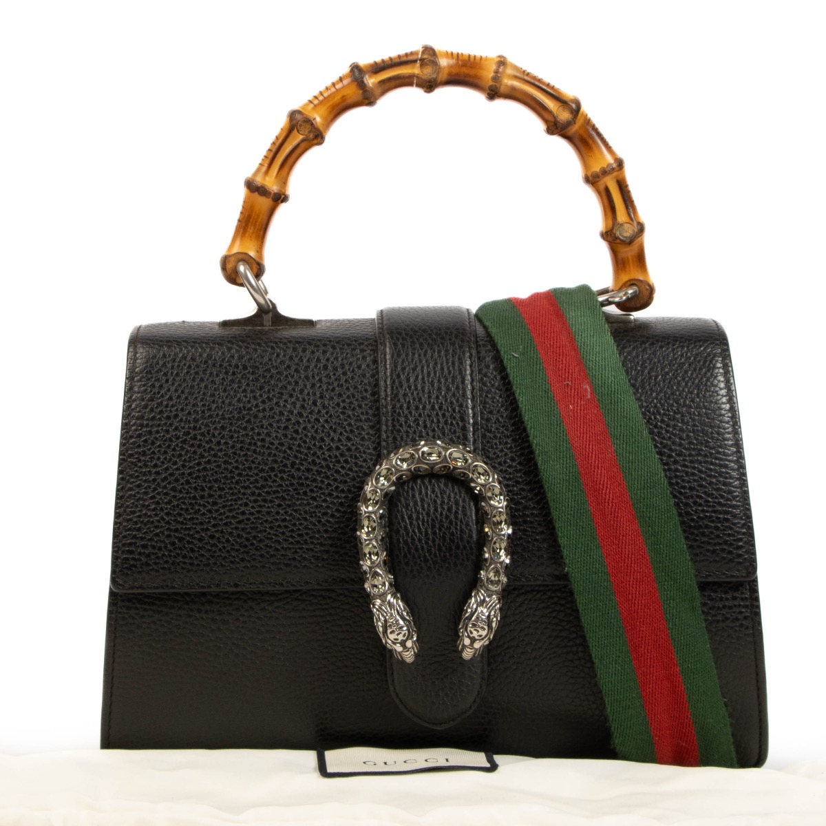 Gucci Black Dionysus Bamboo Top Handle Labellov Buy and Sell