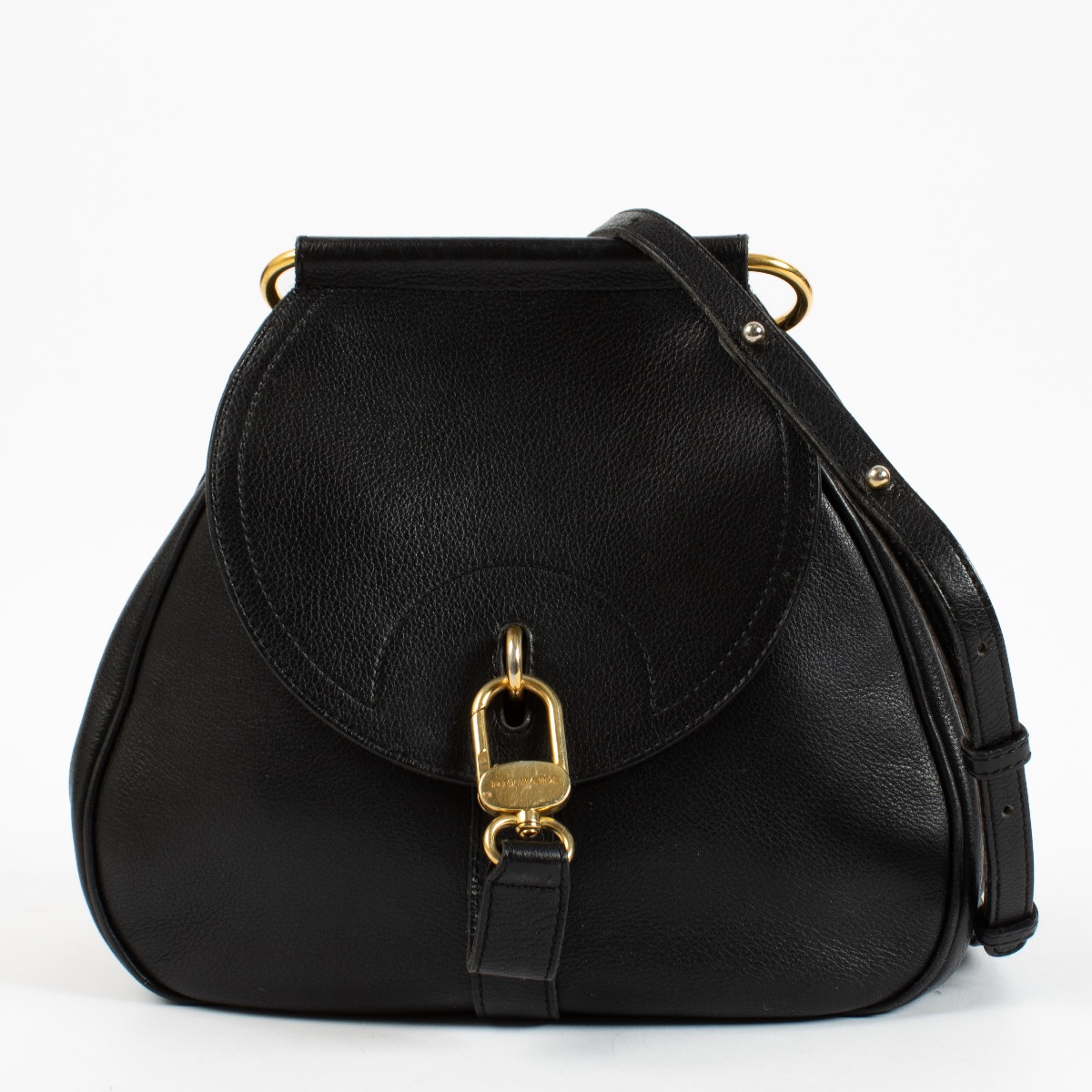 【お買い得】DELVAUX レザーポーチ　ブラック　ゴールド ll08846_delvaux_black_cerceau_