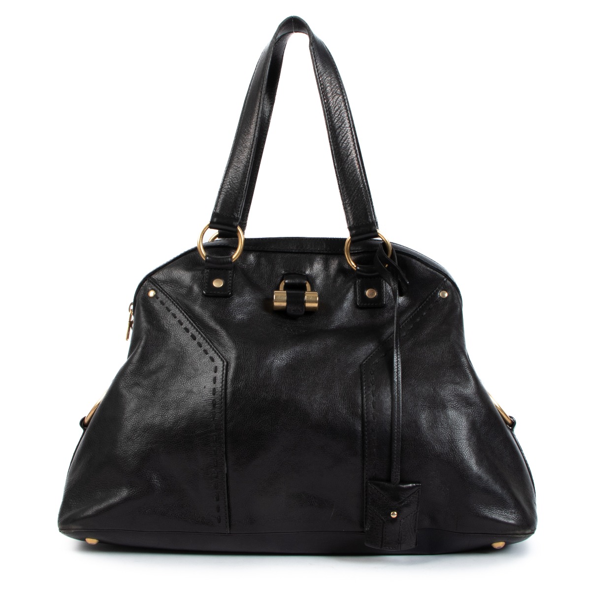 Saint Laurent Black Leather Large Muse Bag Labellov Buy and