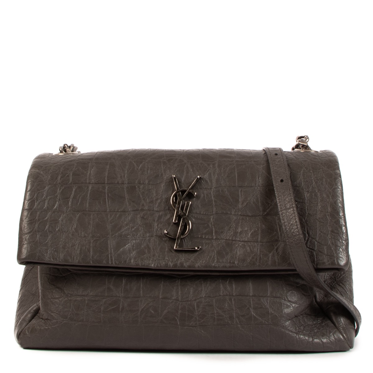 バッグ・カバンその他 Saint Laurent BAG (6572282R20W) REVERSIBLE KATE MEDIUM IN CROCODILE-EMBOSSED LEATHER | Saint