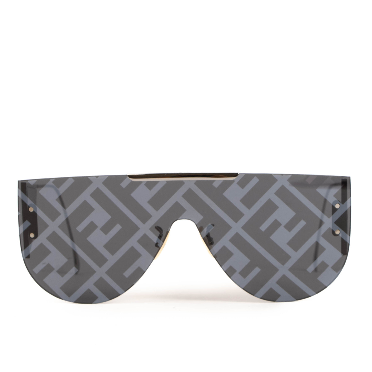 Fendi - Fendi Fabulous - Shield Sunglasses - Gray - Sunglasses - Fendi  Eyewear - Avvenice