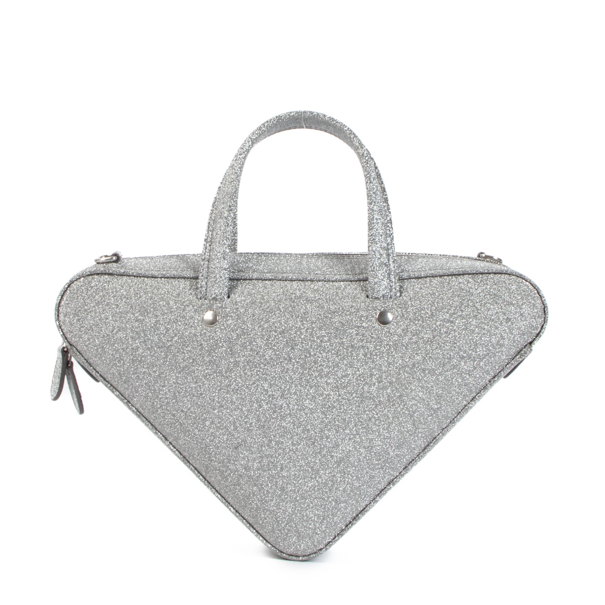 Balenciaga glitter triangle on sale bag
