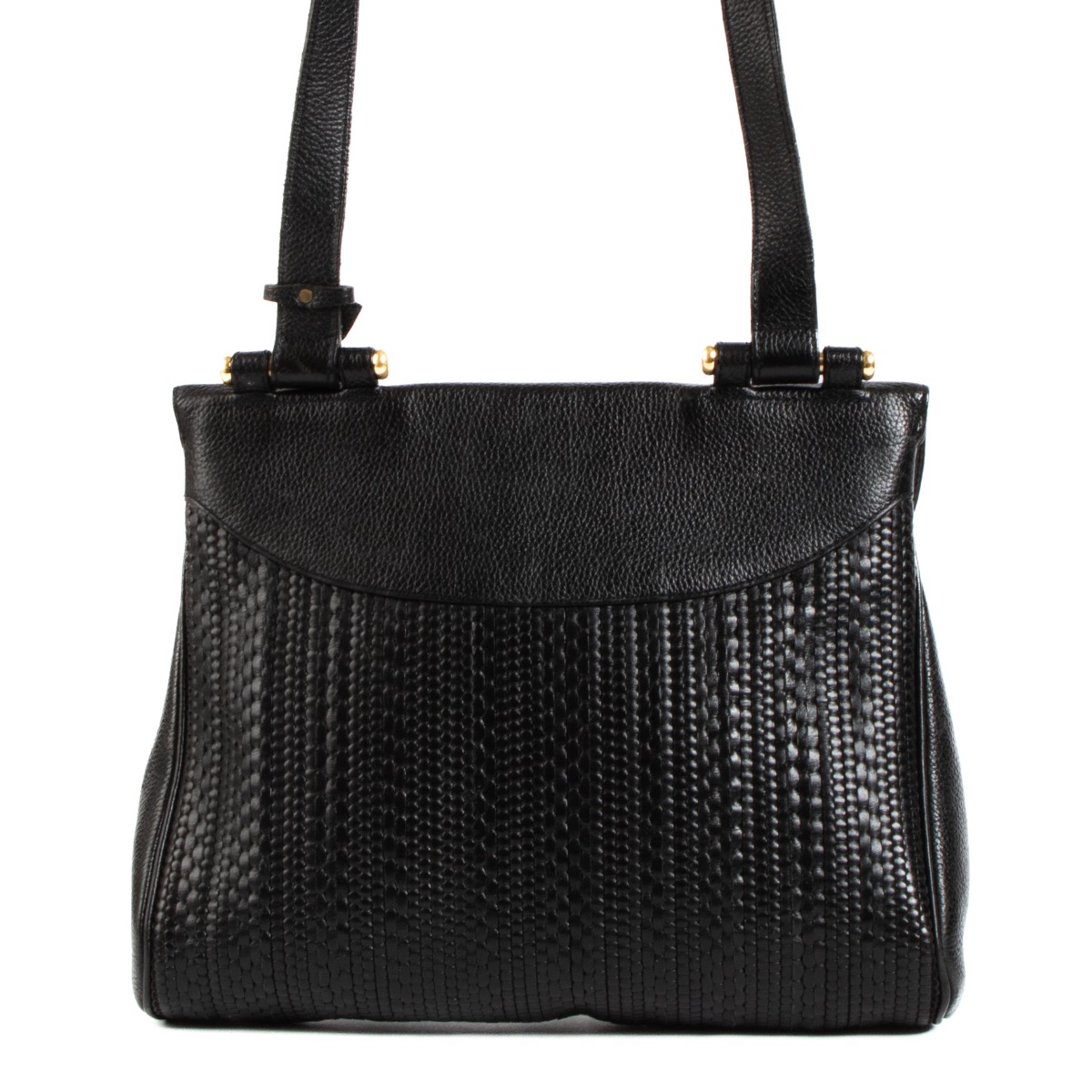 Delvaux Black Toile De Cuir Chablis Crossbody Bag Delvaux Black Toile De Cuir Chablis Crossbody Bag