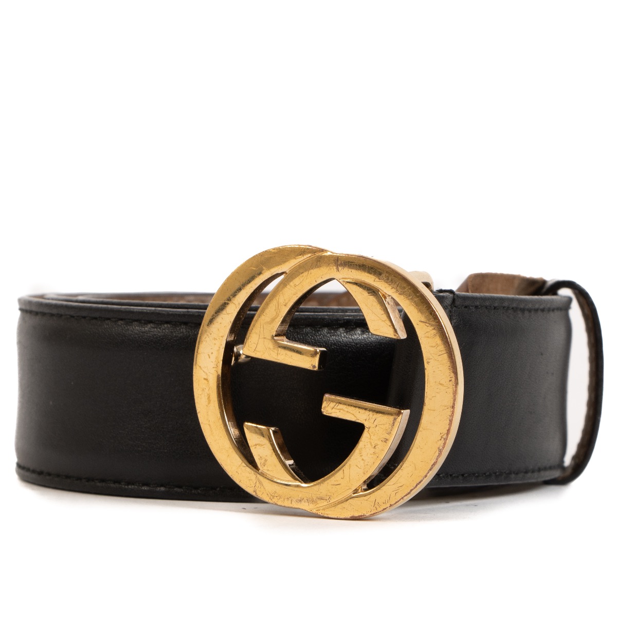 Black and gold gg belt online