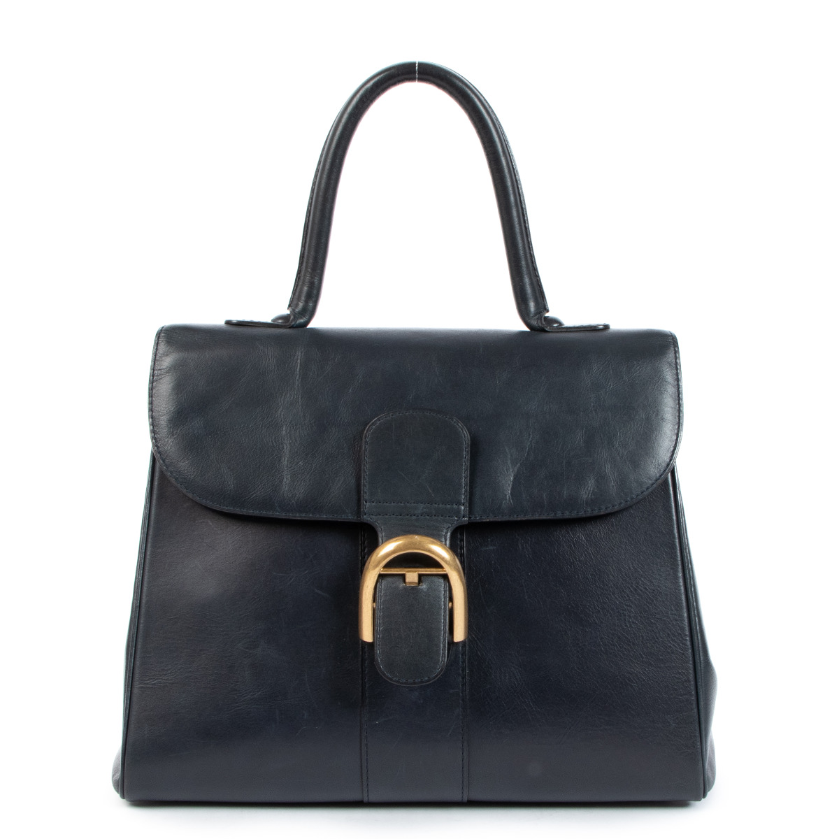 Paul Delvaux、LE REVE、海外版超希少レゾネ、新品額付 ll09008_delvaux_bleu_leather_b