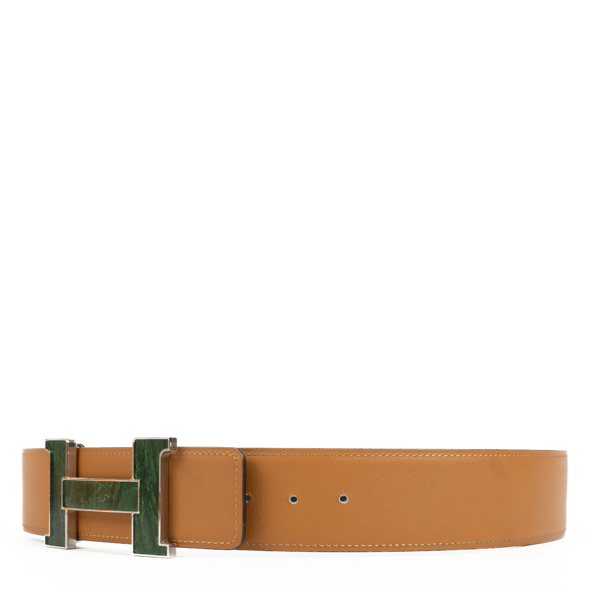 Hermès Constance 42 Minerale Box Jade Africain Belt - size