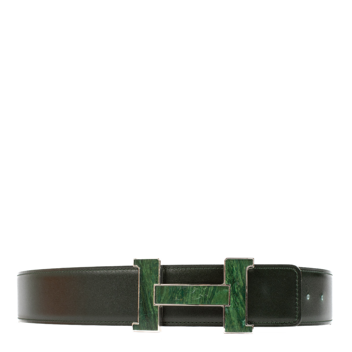 Hermès Constance 42 Minerale Box Jade Africain Belt - size
