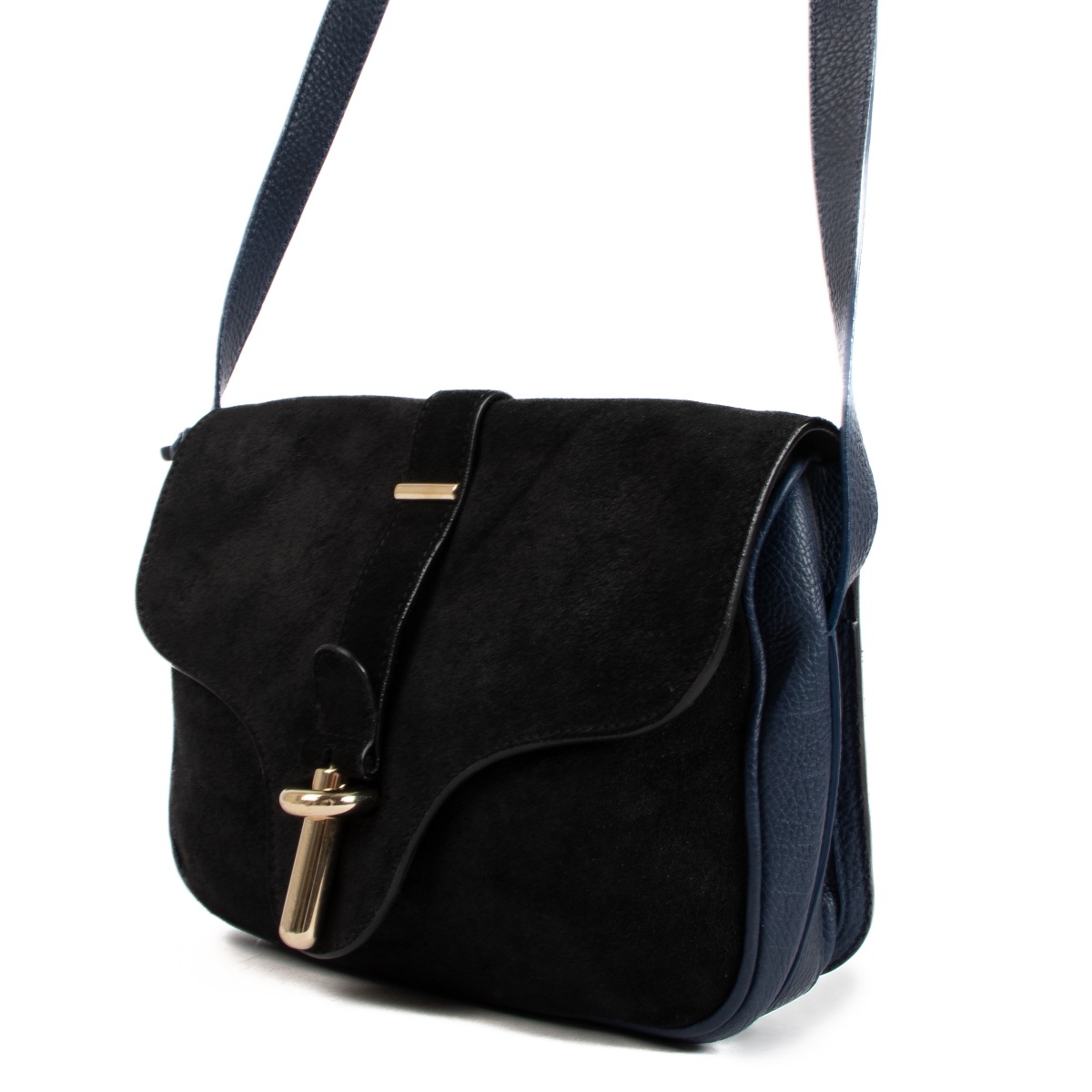 バッグ BALENCIAGA suede leather shoulder bag Crossbody bag Balenciaga Black in Suede - 47169095