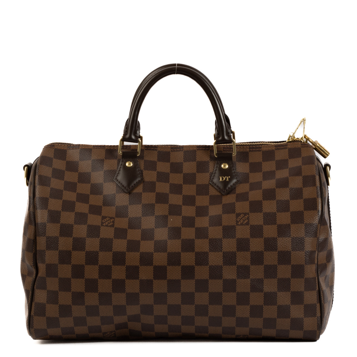 Louis Vuitton Monogram Speedy 35 Damier Ebene Top Handle Bag