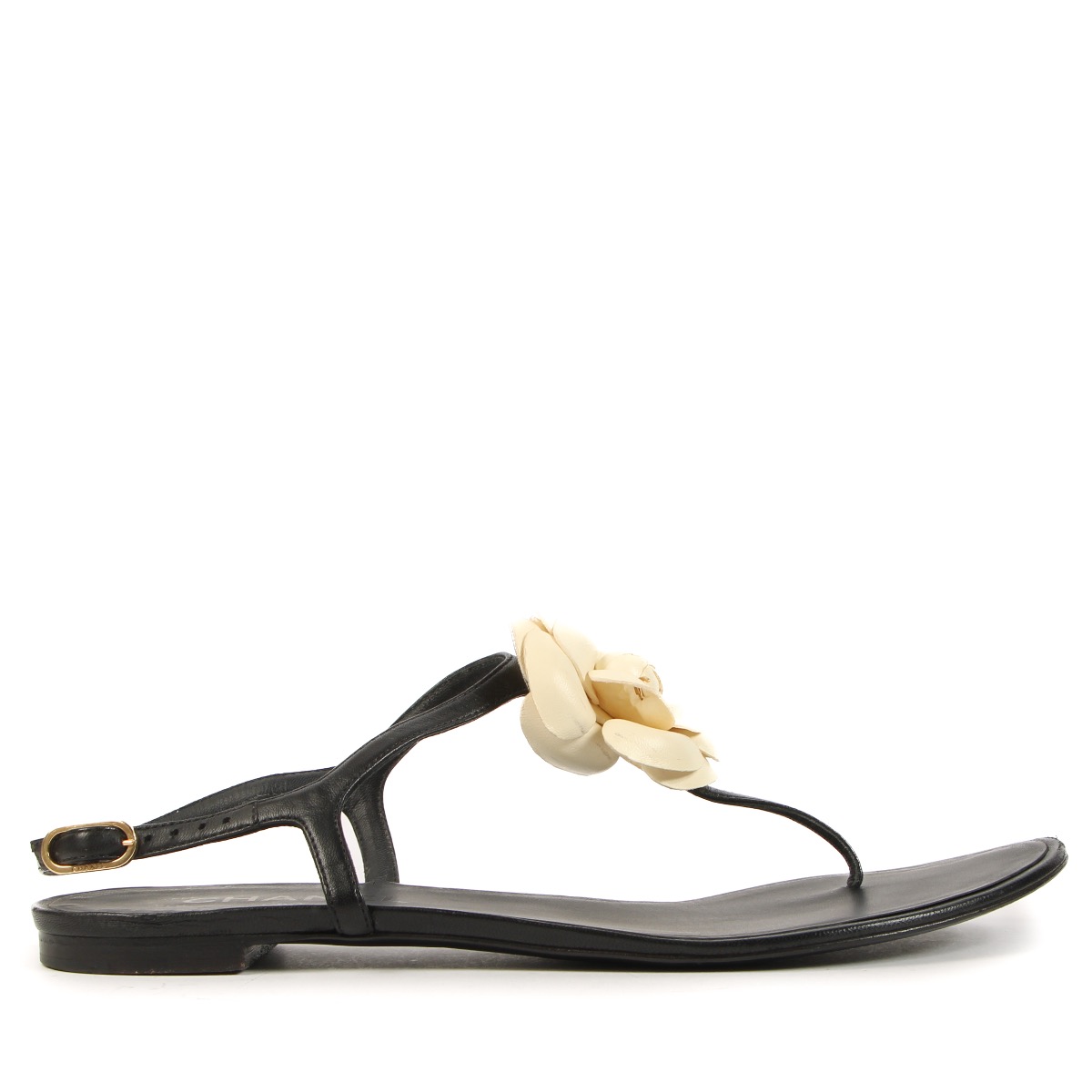 Chanel Camellia Thong Sandals Size 39 5 Labellov Buy and Sell Authentic Luxury