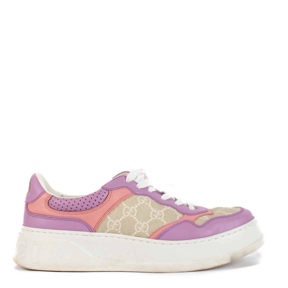 Gucci GG Pink Platform Sneakers Size 40 ○ Labellov ○ Buy and