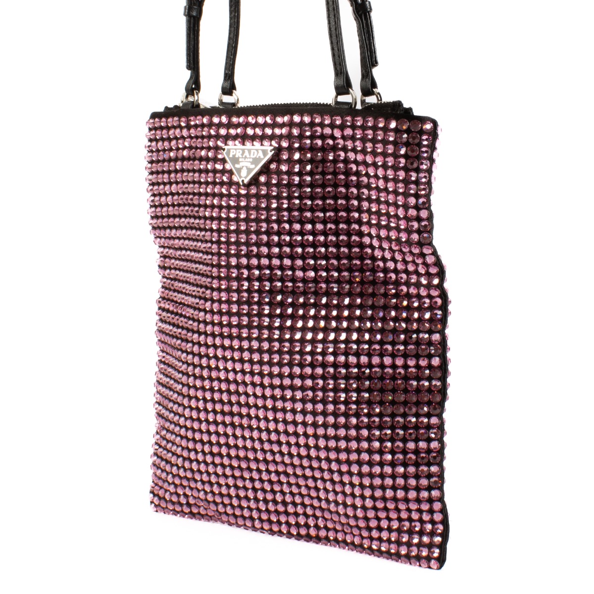 ハンドバッグ PRADA MINI DANGLE HANDBAG POWDER PINK Powder Pink Prada Dangle Leather Top-handle Mini-bag | PRADA