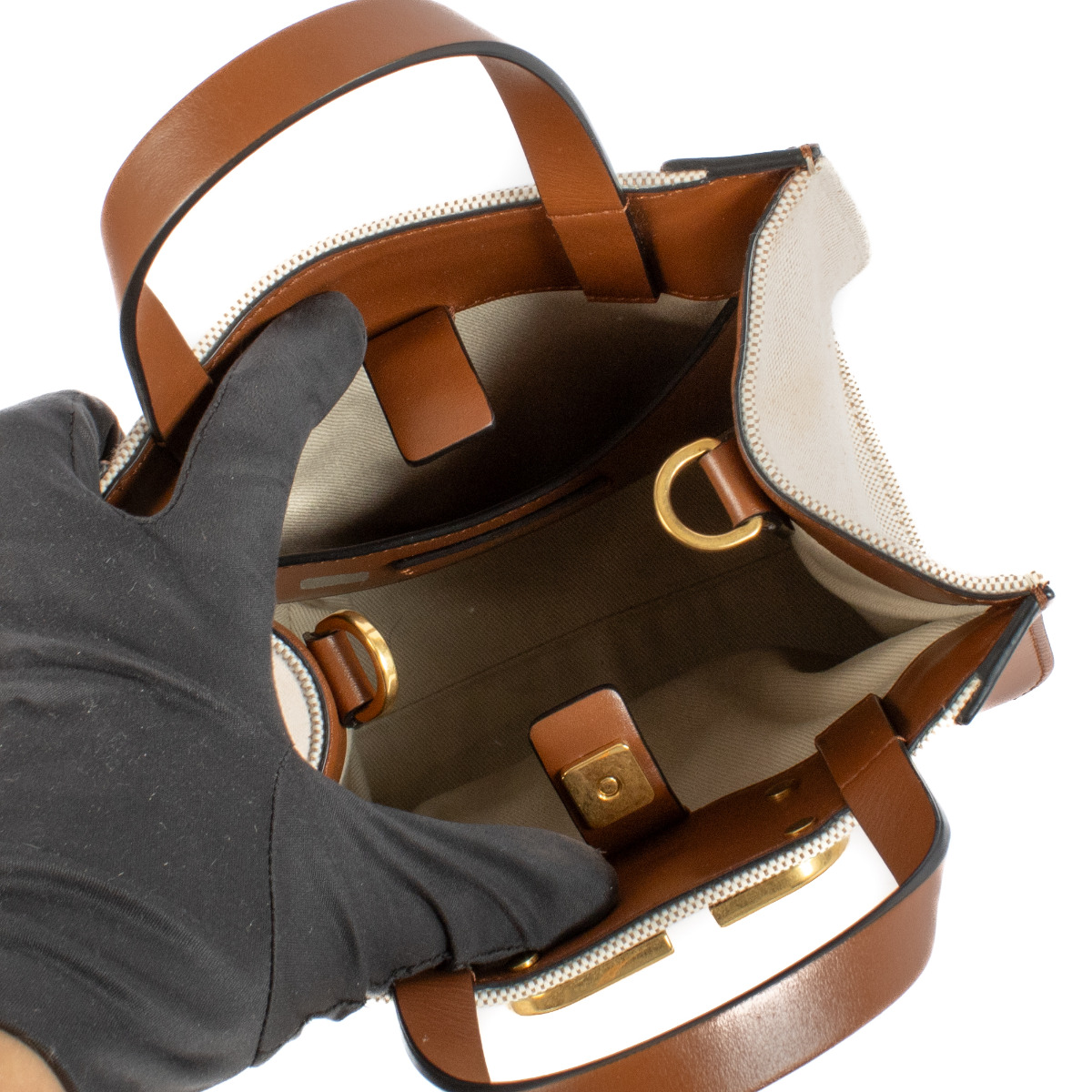 Valentino Garavani Vlogo Small Signature Canvas and Leather