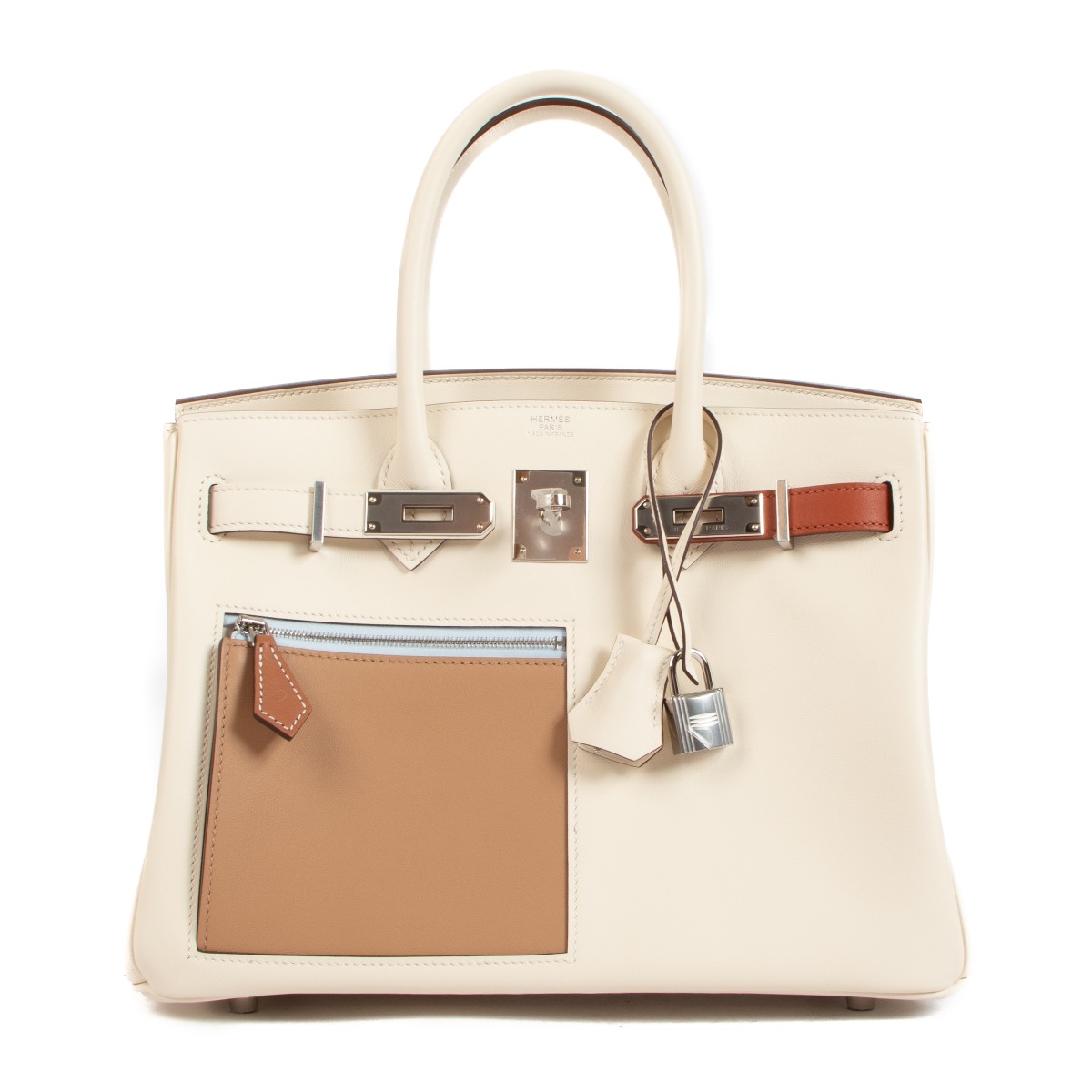Hermès Birkin 30 Colormatic Nata/Chai/Cuivre/Lime/Mauve Swift PHW